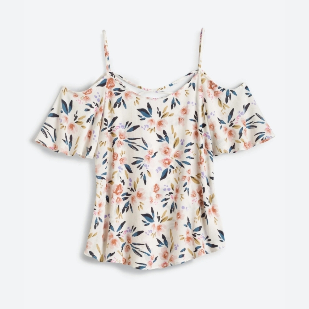 KAILEIGH Valette Cold Shoulder Blouse